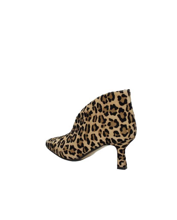 L'Arianna TR2426 Tronchetto in camoscio a falde Leopardo