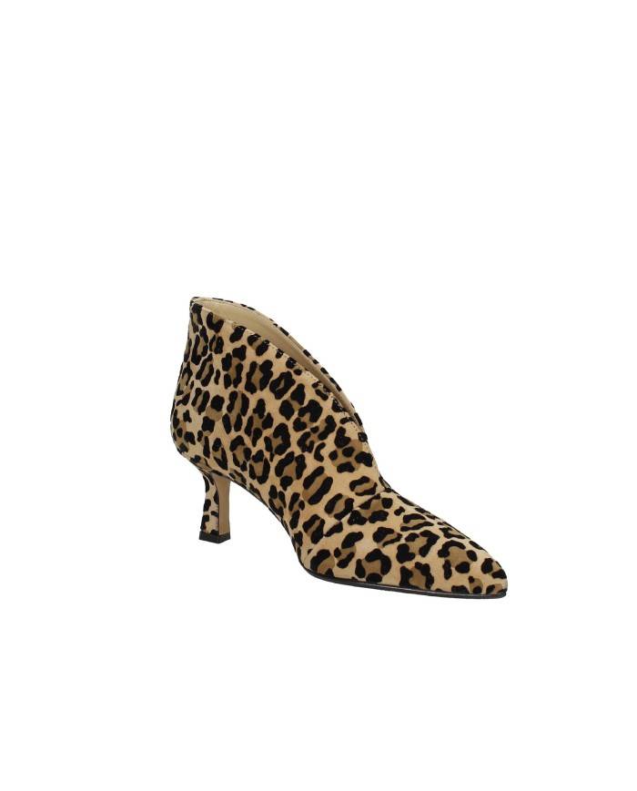 L'Arianna TR2426 Tronchetto in camoscio a falde Leopardo