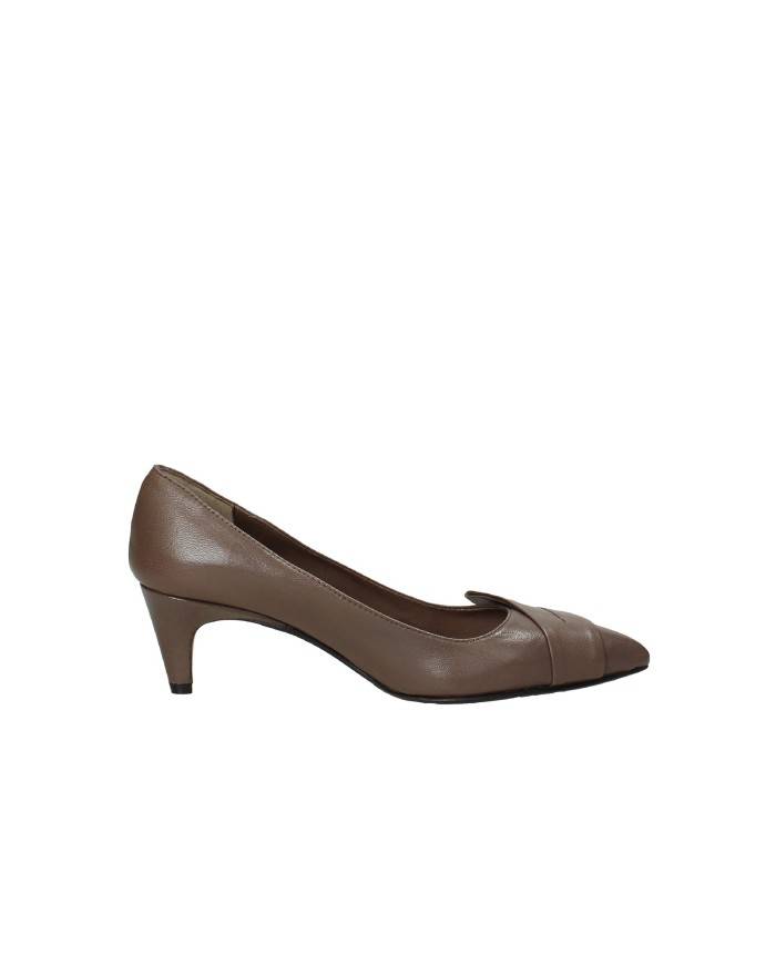 L'Arianna DE2454 Decollété in pelle con fiocco Taupe