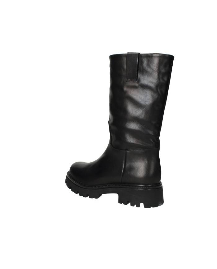 VSL 7697 Stivale carrarmato in pelle Nero