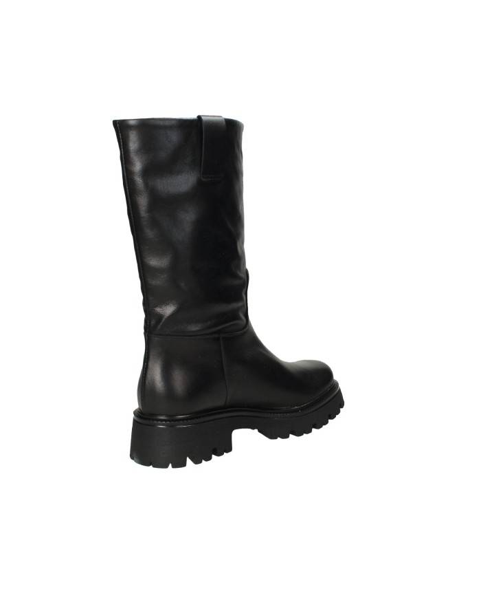 VSL 7697 Stivale carrarmato in pelle Nero