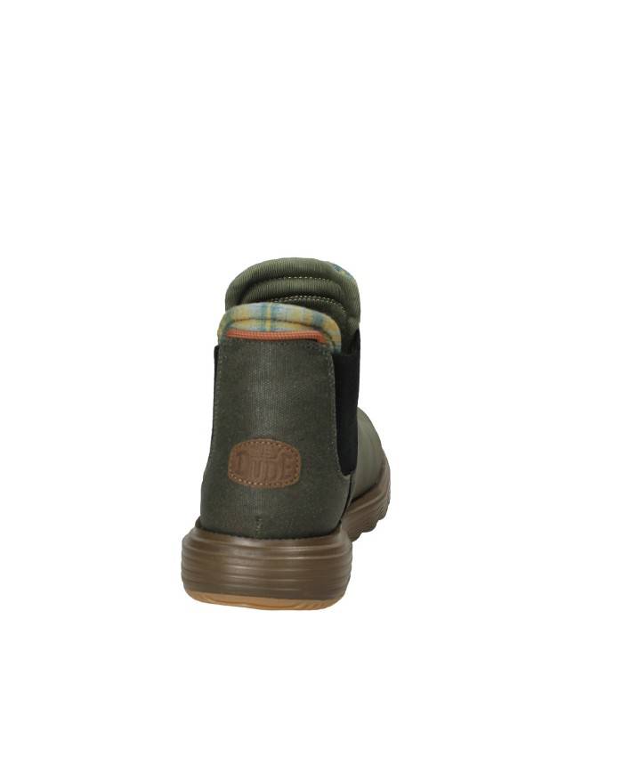 Hey Dude Shoes Branson Classic.3no Beatles in ecopelle e tessuto Verde Militare
