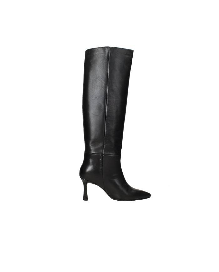 L'Arianna ST1580 Stivali tacco alto in pelle Nero