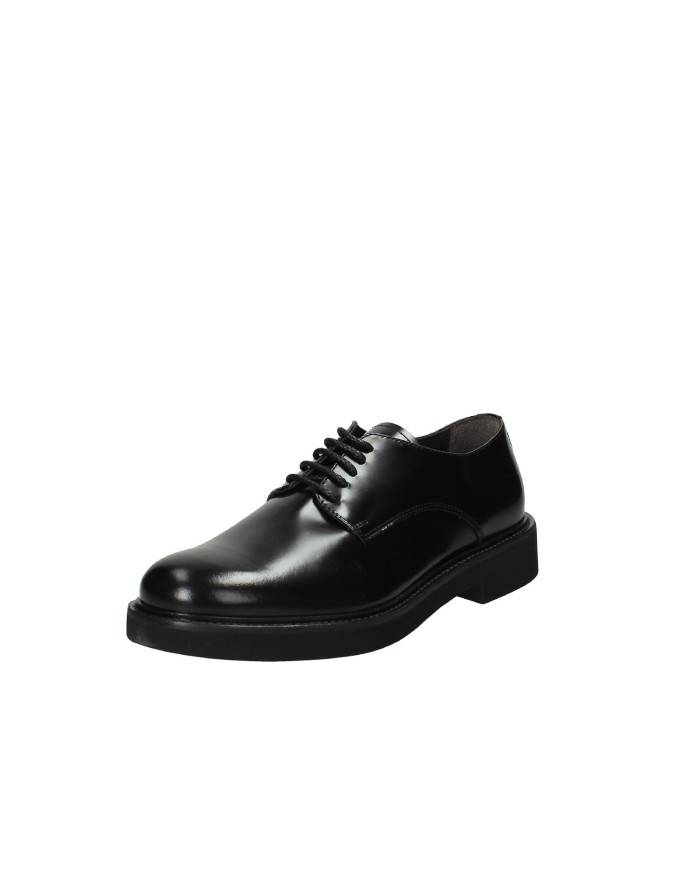 Rossano Bisconti 733-04 Derby allacciata in pelle Nero