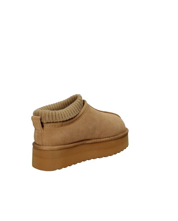 Colors of California ywpla09 Sabot con calzino lana e camoscio Tan