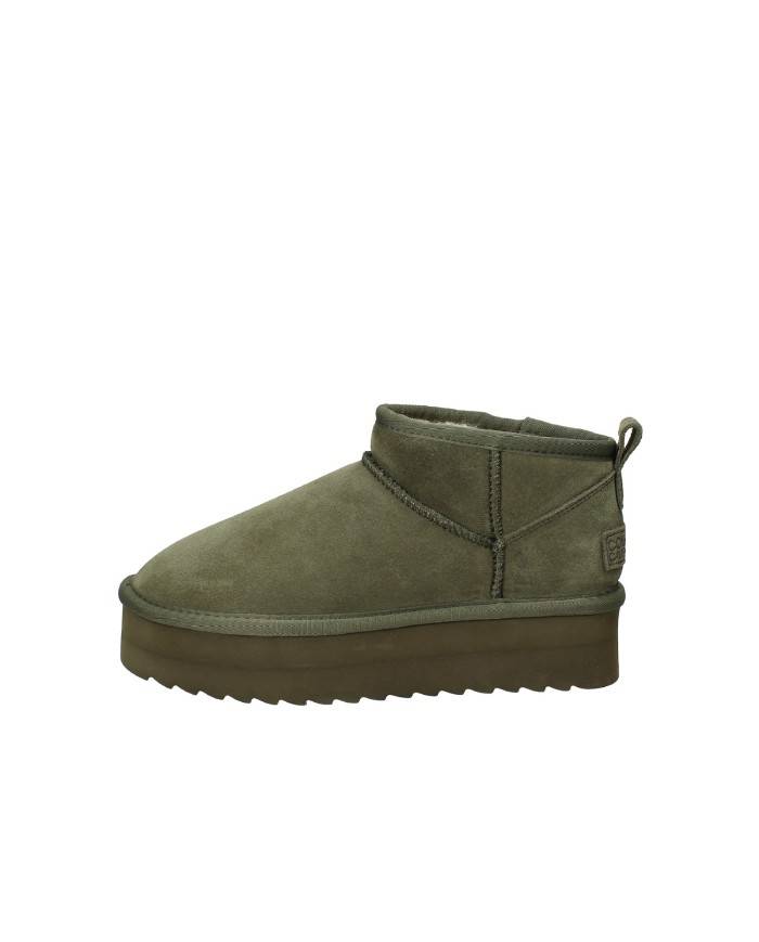 Colors of California ywpla01 Boot in lana e camoscio Verde Militare