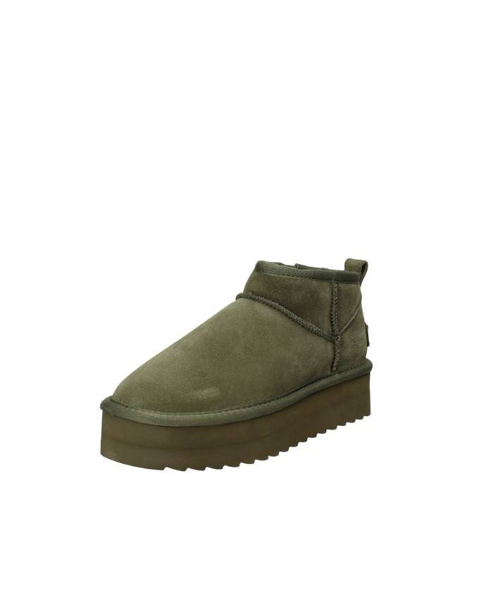 Colors of California ywpla01 Boot in lana e camoscio Verde Militare