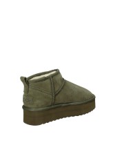Colors of California ywpla01 Boot in lana e camoscio Verde Militare Colors of California ywpla01 Boot in lana e camoscio Verde Militare