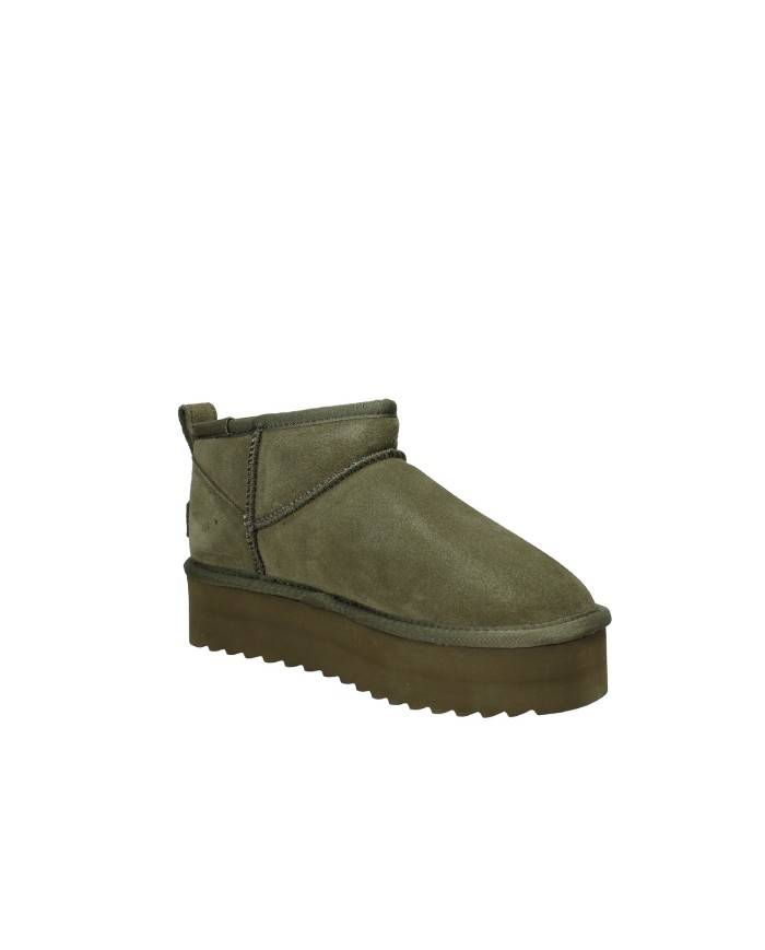 Colors of California ywpla01 Boot in lana e camoscio Verde Militare