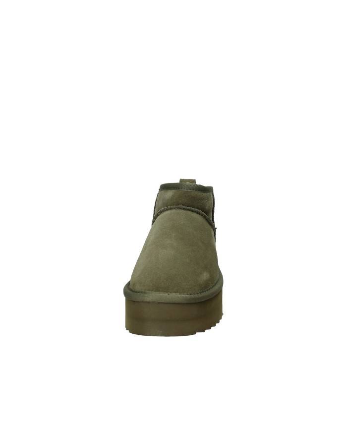 Colors of California ywpla01 Boot in lana e camoscio Verde Militare