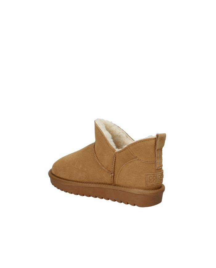 Colors of California yw258 Boot basso in lana a e camoscio Tan