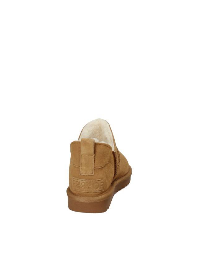 Colors of California yw258 Boot basso in lana a e camoscio Tan