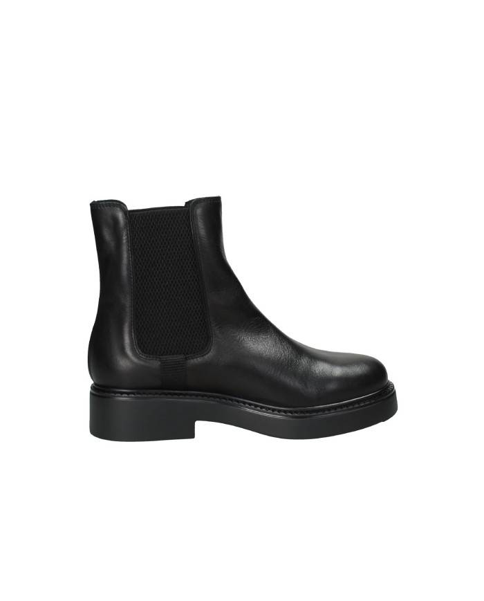 VSL 7019 Stivaletto Beatles in pelle Nero