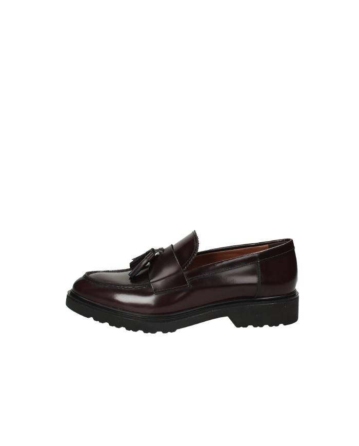 VSL 6441 Mocassino in pelle con nappine Bordeaux