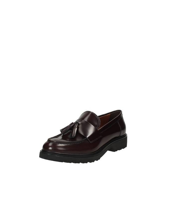 VSL 6441 Mocassino in pelle con nappine Bordeaux