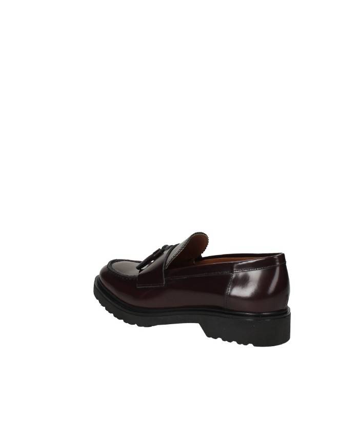 VSL 6441 Mocassino in pelle con nappine Bordeaux