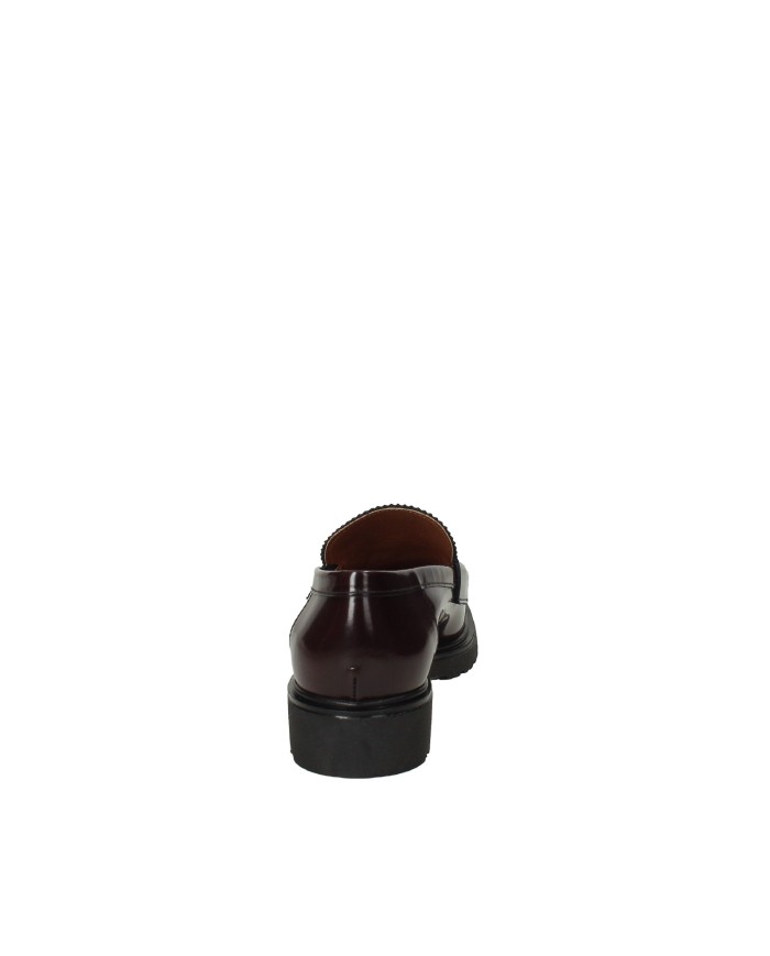 VSL 6441 Mocassino in pelle con nappine Bordeaux