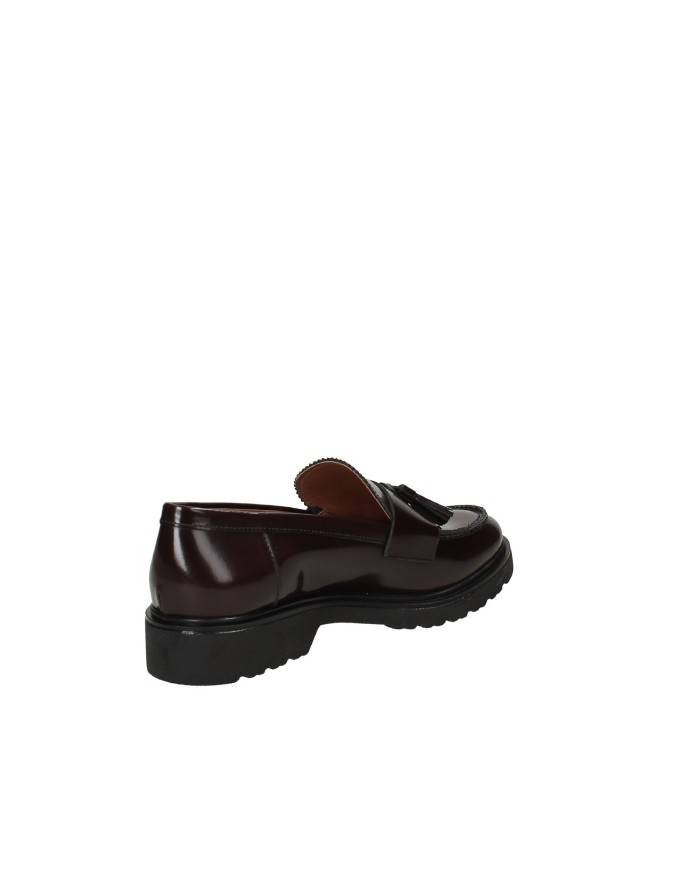 VSL 6441 Mocassino in pelle con nappine Bordeaux