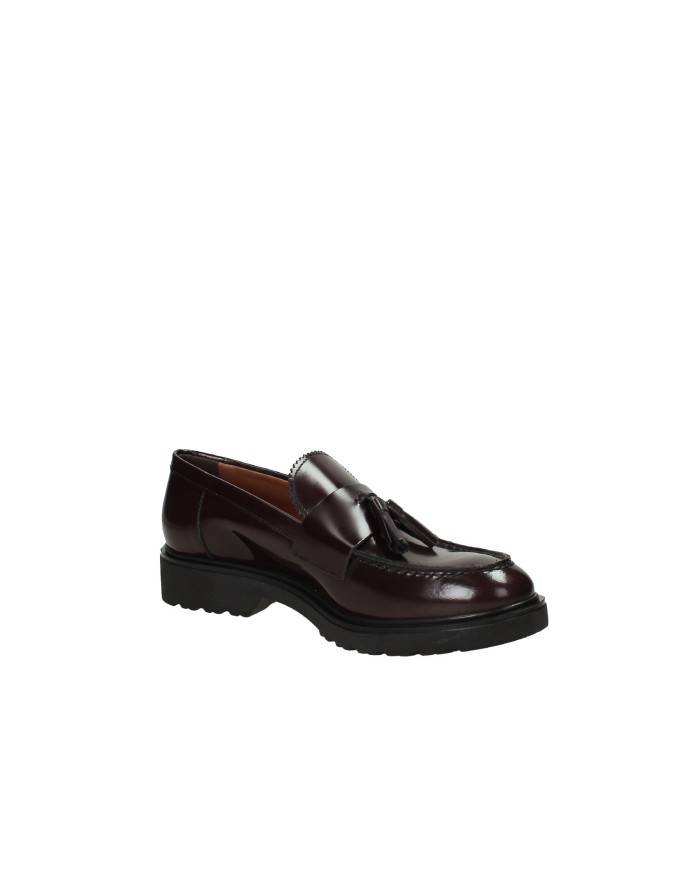 VSL 6441 Mocassino in pelle con nappine Bordeaux