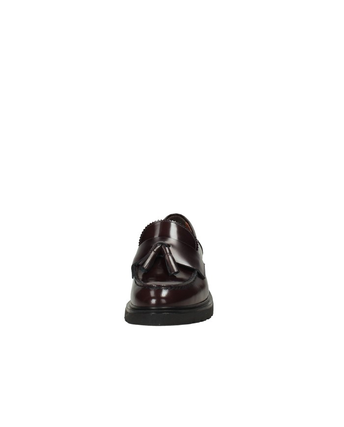 VSL 6441 Mocassino in pelle con nappine Bordeaux