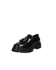 VSL 7630 Mocassino carrarmato in pelle con nappine Nero VSL 7630 Mocassino carrarmato in pelle con nappine Nero