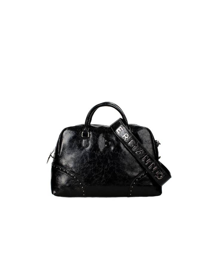 Ermanno Scervino 12401795 Borsa due manici bowling in ecopelle Nero