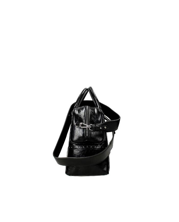 Ermanno Scervino 12401795 Borsa due manici bowling in ecopelle Nero