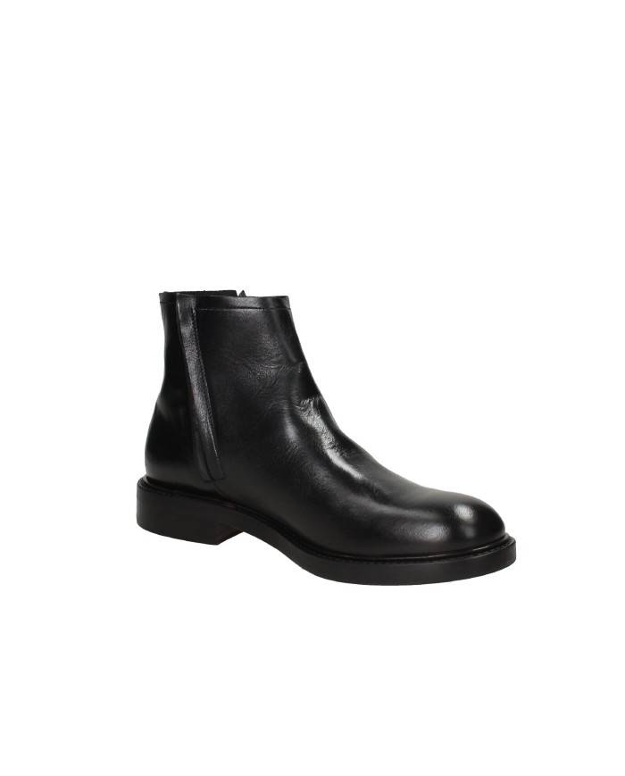 Pawelk's 24209 Polacchino con zip in pelle Nero Pawelk's 24209 Polacchino con zip in pelle Nero
