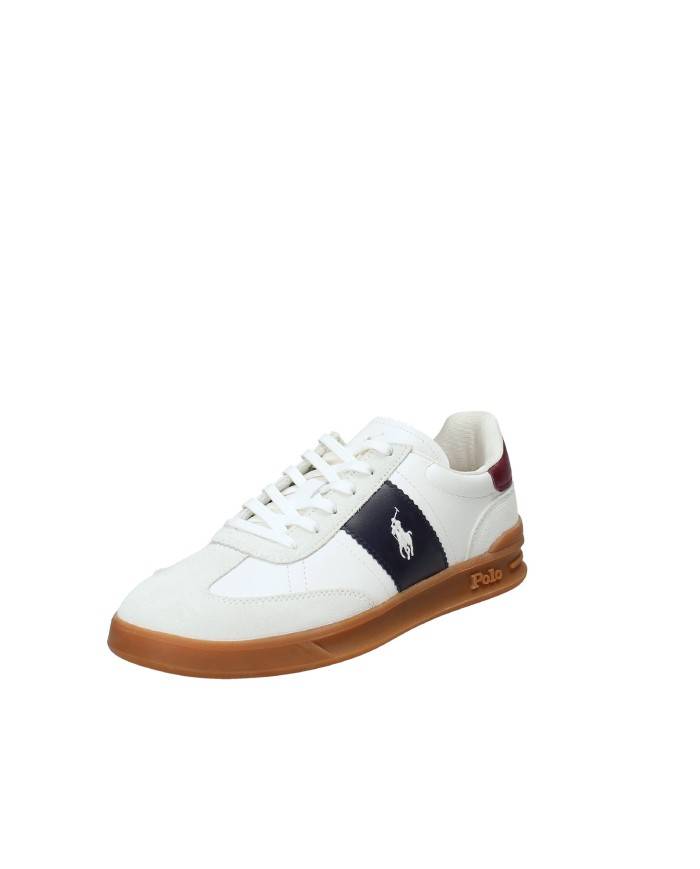 Polo Ralph Lauren HRT AERA PP Sneaker classica in pelle Bianco
