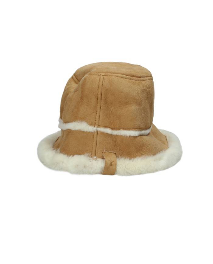 Emu Sheepskin w7017.ches Cappello a secchiello EMU Australia® double face in montone Cammello