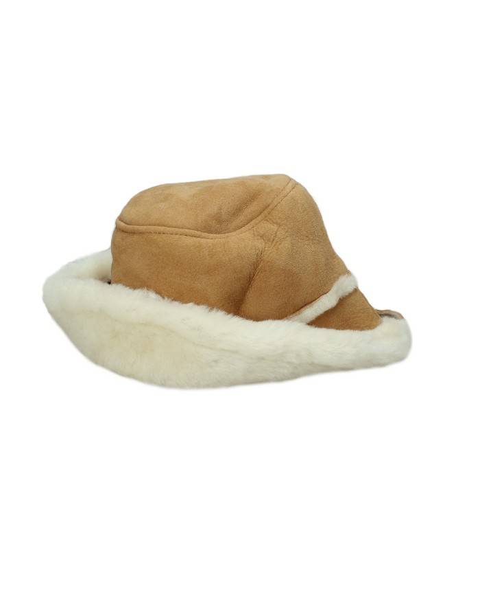 Emu Sheepskin w7017.ches Cappello a secchiello EMU Australia® double face in montone Cammello