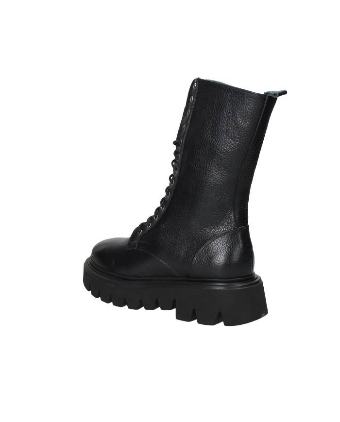 Alamanni 4009.Car Anfibio carrarmato in pelle martellata Nero Alamanni 4009.Car Anfibio carrarmato in pelle martellata Nero