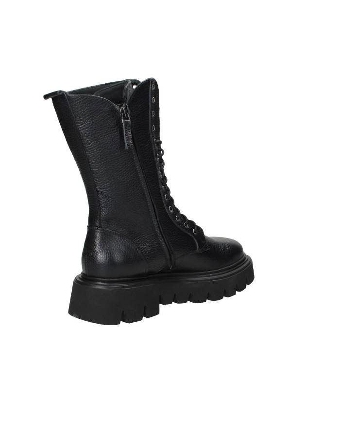 Alamanni 4009.Car Anfibio carrarmato in pelle martellata Nero Alamanni 4009.Car Anfibio carrarmato in pelle martellata Nero