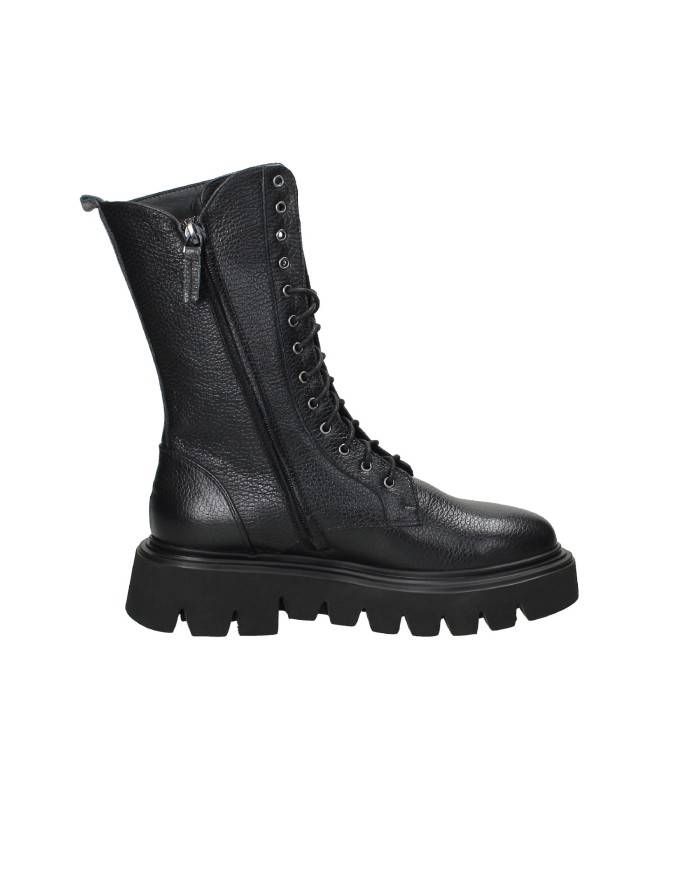 Alamanni 4009.Car Anfibio carrarmato in pelle martellata Nero Alamanni 4009.Car Anfibio carrarmato in pelle martellata Nero