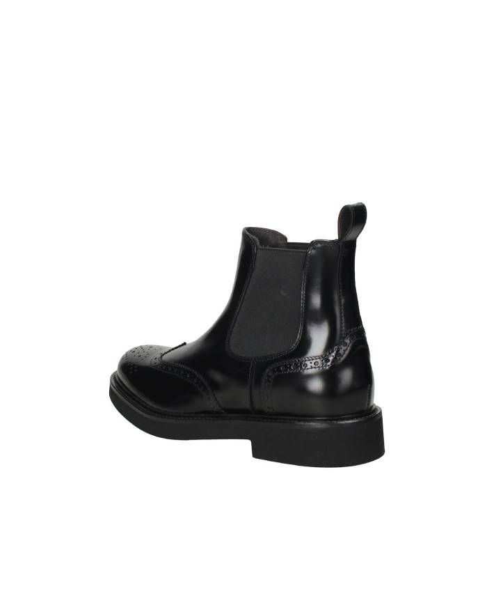 Rossano Bisconti 733-07 Stivaletto da uomo in pelle spazzolata Nero
