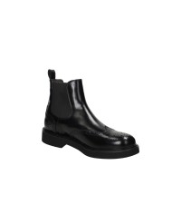 Rossano Bisconti 733-07 Stivaletto da uomo in pelle spazzolata Nero