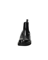 Rossano Bisconti 733-07 Stivaletto da uomo in pelle spazzolata Nero