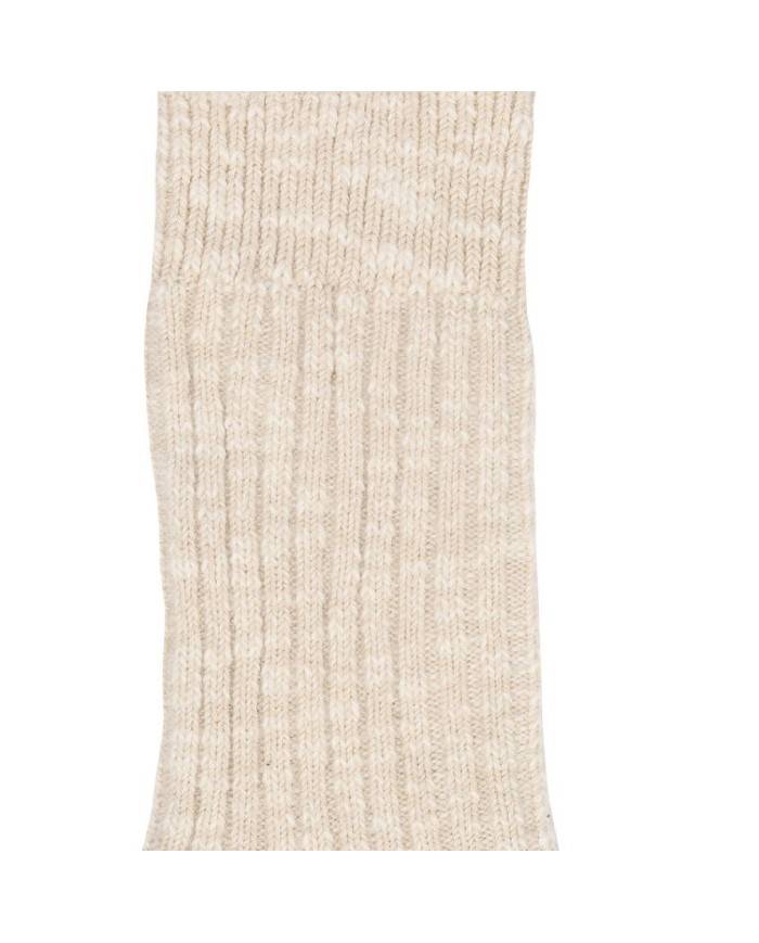 Birkenstock Cotton Slub.1008033 Calza in cotone a costine Beige e Bianco Birkenstock Cotton Slub.1008033 Calza in cotone a costine Beige e Bianco