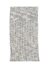 Birkenstock Cotton Slub.1008032 Calza in cotone a costine Grigio e Bianco