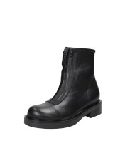 Alamanni 7100 Biker con zip centrale in pelle Nero