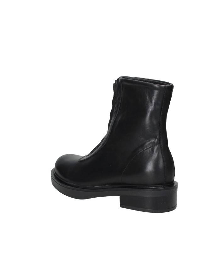 Alamanni 7100 Biker con zip centrale in pelle Nero Alamanni 7100 Biker con zip centrale in pelle Nero