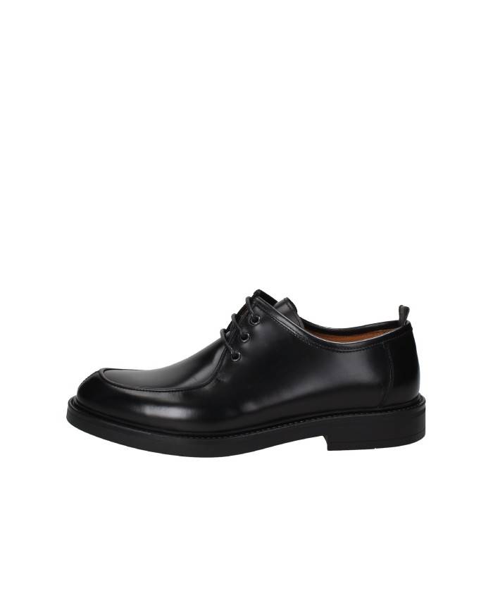 Rossi 1258 Mocassino allacciato in pelle spazzolata Nero Rossi 1258 Mocassino allacciato in pelle spazzolata Nero