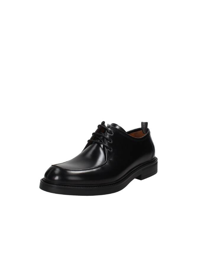 Rossi 1258 Mocassino allacciato in pelle spazzolata Nero Rossi 1258 Mocassino allacciato in pelle spazzolata Nero