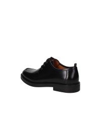 Rossi 1258 Mocassino allacciato in pelle spazzolata Nero