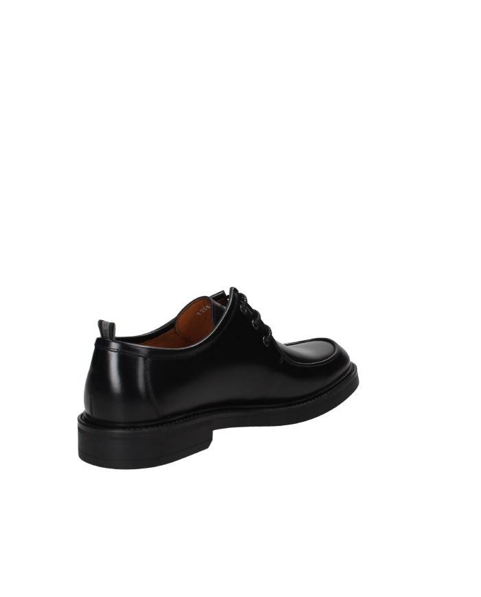 Rossi 1258 Mocassino allacciato in pelle spazzolata Nero Rossi 1258 Mocassino allacciato in pelle spazzolata Nero