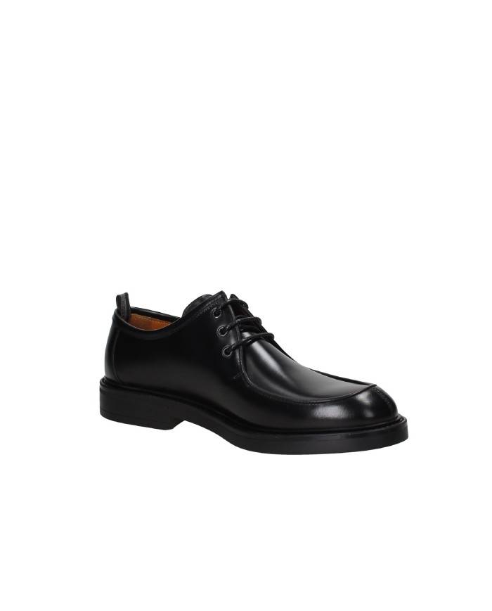 Rossi 1258 Mocassino allacciato in pelle spazzolata Nero Rossi 1258 Mocassino allacciato in pelle spazzolata Nero