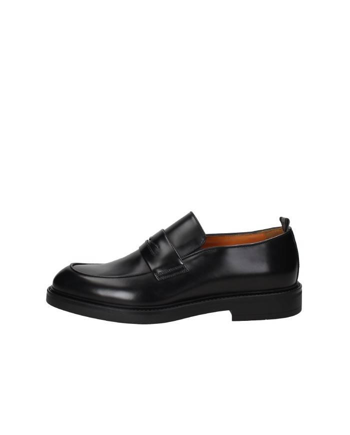 Rossi 1280 Mocassino classico college in pelle spazzolata Nero Rossi 1280 Mocassino classico college in pelle spazzolata Nero