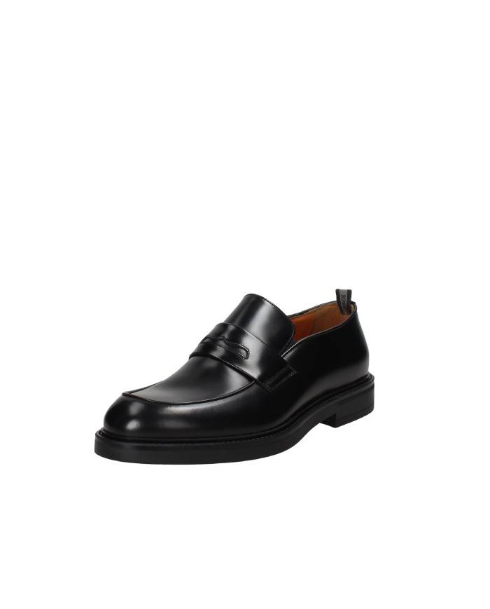 Rossi 1280 Mocassino classico college in pelle spazzolata Nero Rossi 1280 Mocassino classico college in pelle spazzolata Nero