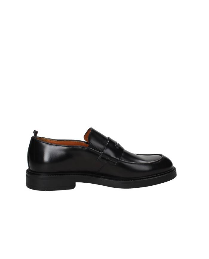 Rossi 1280 Mocassino classico college in pelle spazzolata Nero Rossi 1280 Mocassino classico college in pelle spazzolata Nero