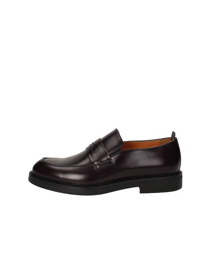 Rossi 1280 Mocassino classico college in pelle spazzolata Bordeaux Rossi 1280 Mocassino classico college in pelle spazzolata Bordeaux
